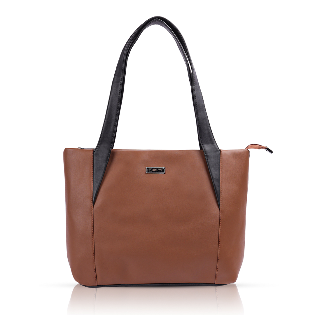 Classic Brown Tote Bag for Office
