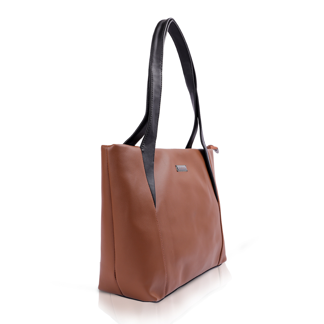 Classic Brown Tote Bag for Office
