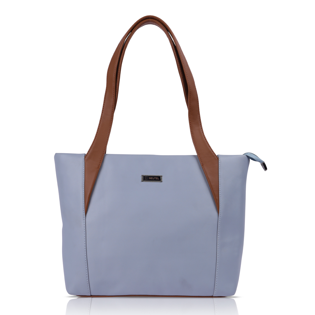 Classic Light Blue Tote Bag For Office